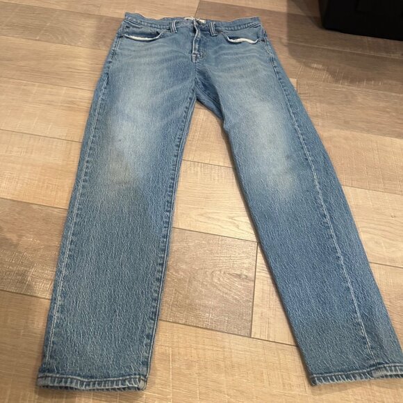 MADEWELL MENS LIGHTWASH JEANS RELAXED TAPERED 30 X 32 - Picture 2 of 9